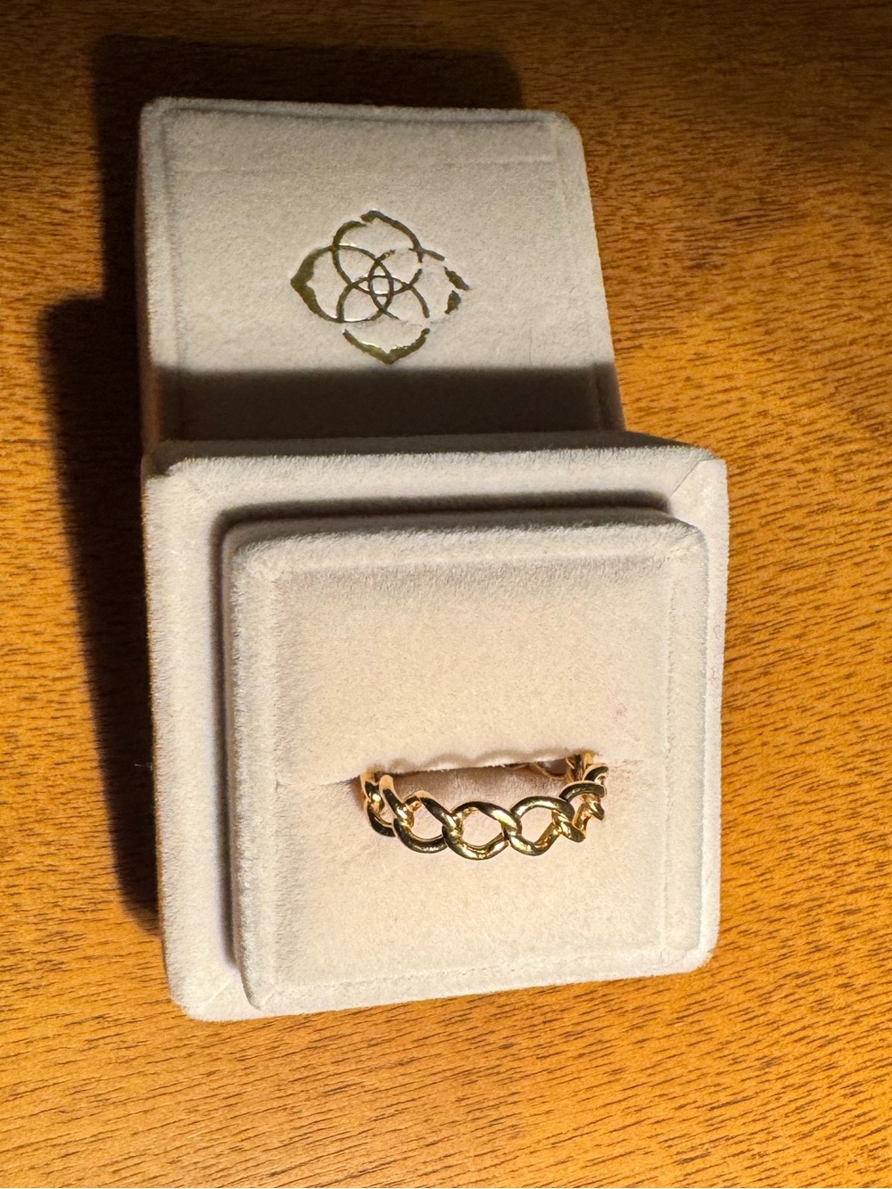 Kenera Scott Grace Gold Chain-Link Women's Band Ring
